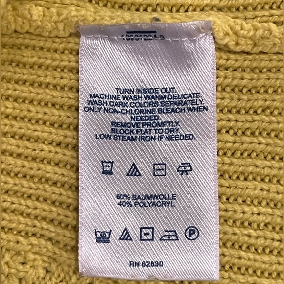 Lands End women yellow sweater/ size SP - Picture 5 of 5